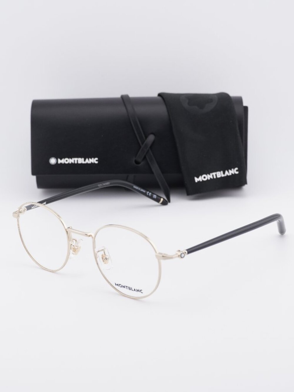 Montblanc MB0273O 001 Round Eyeglasses – Gold 49mm